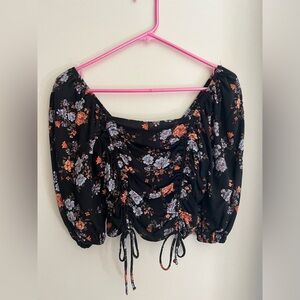 Floral print crop top